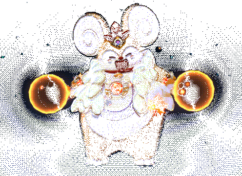 禁域雪灵究极体动态展示，周身环绕寒冰光环，气势十足