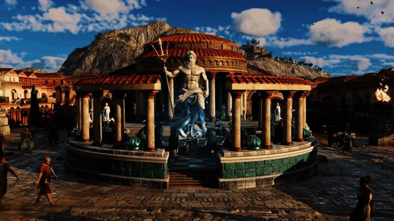 城市建设界面，显示不同类型建筑布局与资源分配情况