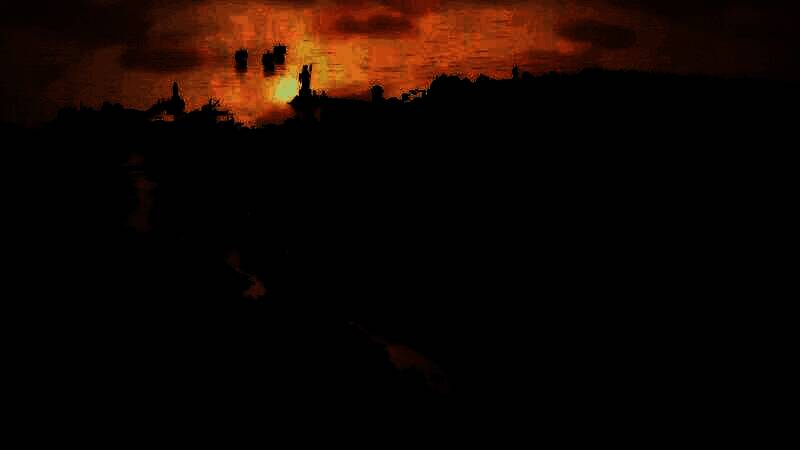 游戏内节日庆典画面，民众载歌载舞，街道装饰华丽繁复