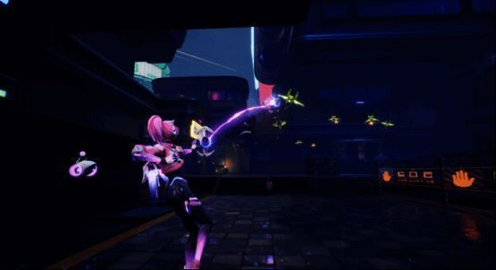 游戏主视觉图展示科幻风格城市背景