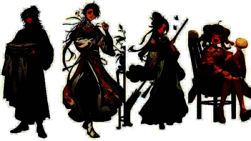 新船员集体亮相图，背景为沐香舫大厅，人物造型各异