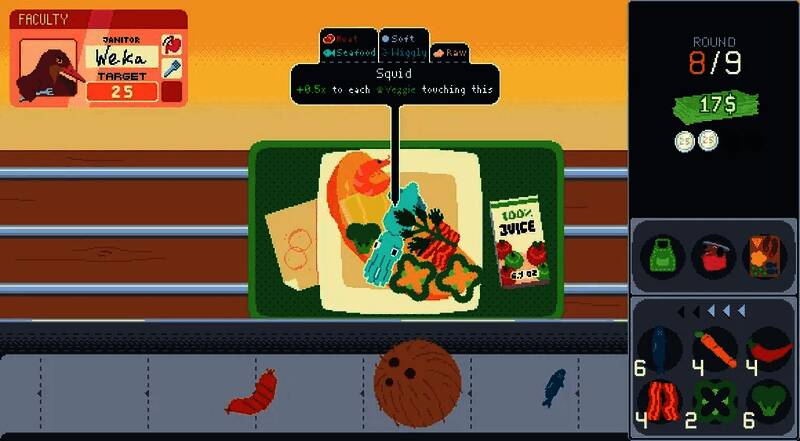 游戏《Omelet You Cook》宣传画面，一只巨大的母鸡站在厨房后方监督主角制作煎蛋