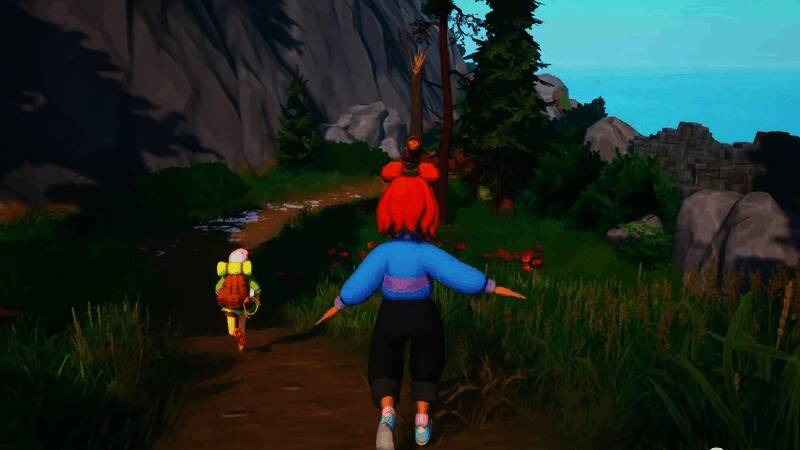 游戏画面展示玩家在森林中认真辨认植物的场景，阳光透过树叶洒落，整体氛围宁静而治愈