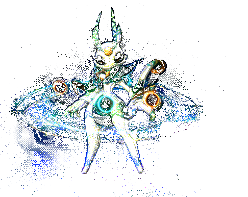 极光之魂动态展示，散发出蓝色光芒，周围环绕星光粒子