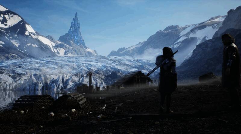 《Echoes of the End》游戏场景截图，展现角色与环境细节