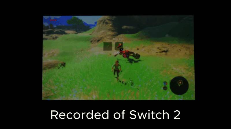 Switch 2不同使用模式下的画面对比示意图