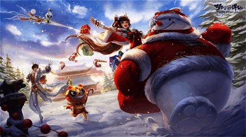 梦幻新诛仙玩家围炉烧烤场景，气氛热闹温馨