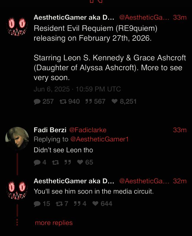 《生化危机9》官方公布主角形象，里昂与格蕾丝并肩而立，神情坚毅