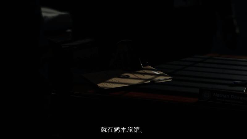 镜头聚焦在一张满是血迹的照片上，照片中人物身份成谜