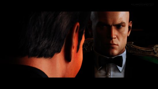 任务目标勒·西弗身着黑色西装，神情冷峻，气场强大