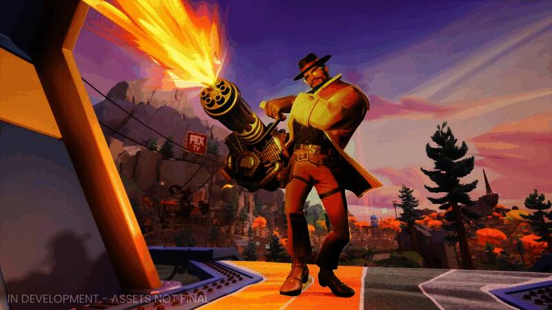 《Last Flag》画面三，多人在雷达塔附近展开争夺战