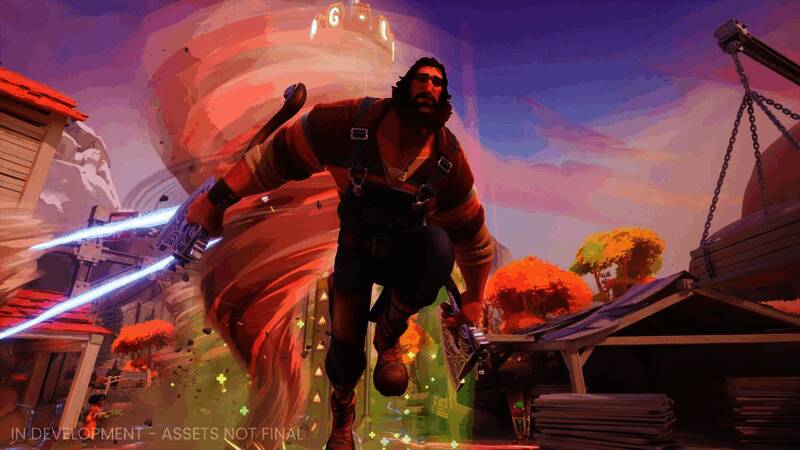 《Last Flag》画面五，标志性主持人Victor Fex在镜头前介绍比赛进程