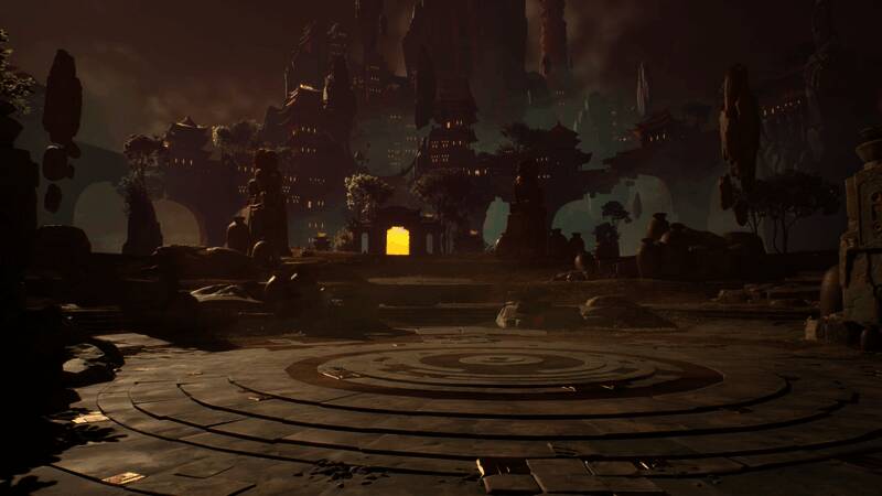 少林社交中心全景图，玩家可在此集结、交流并准备下一场战斗