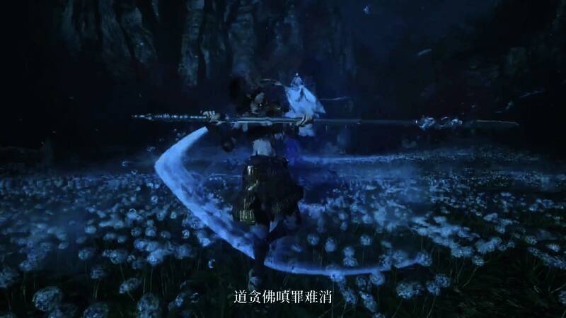 环境细节展示，废墟中布满藤蔓与符文，营造出浓厚的神秘氛围