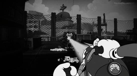 战斗场景展示，子弹横飞，角色动作流畅