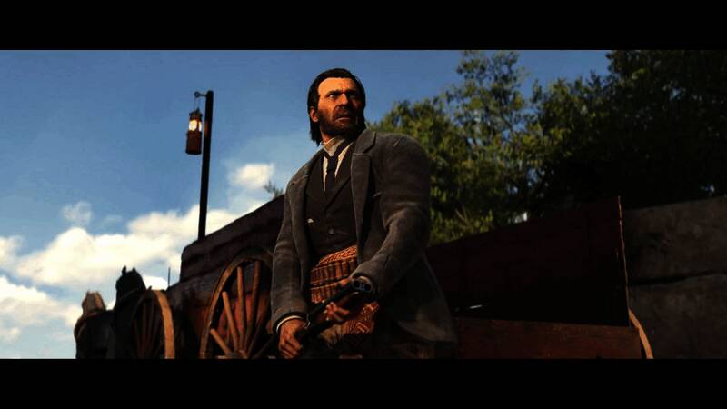 激烈对峙场面，主角与敌对帮派成员剑拔弩张，一触即发