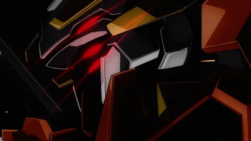 妖天使高达动画形象展示，机体展开双翼，气势十足