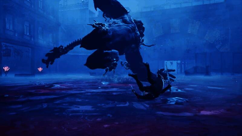 夜幕下的战斗场景，火光与阴影交织，营造出强烈的末世感