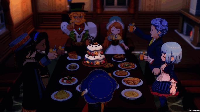 星夜节夜晚场景，玩家与心仪角色在星空下共度美好时光