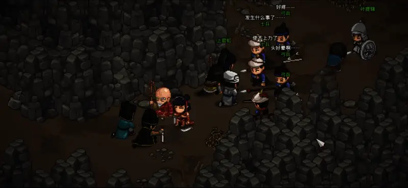 游戏界面截图，展示新地图与角色互动细节