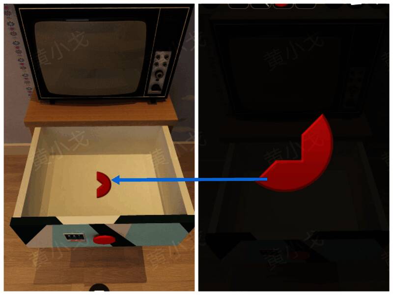 抽屉打开后获得的徽章道具图示