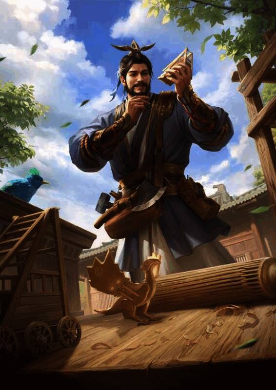 自走棋模式新增主公【鲁班】，手持工具箱，面带自信微笑