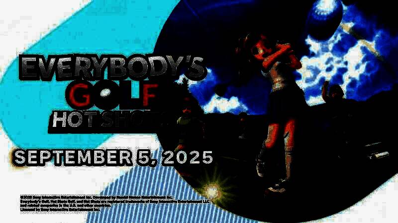 游戏主视觉图，卡通风格的角色们正在进行高尔夫比赛