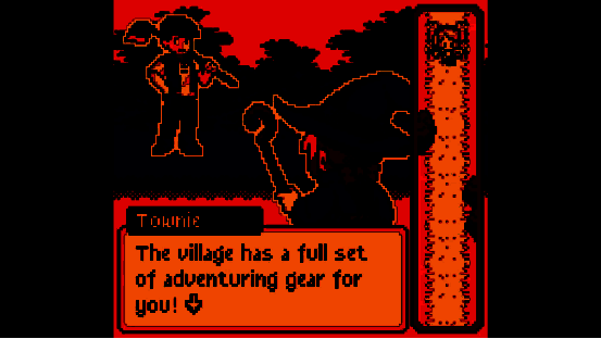 勇者女儿手持武器与怪物对战的像素风格战斗画面