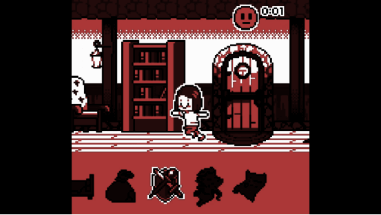 玩家与勇者女儿互动的温馨场景