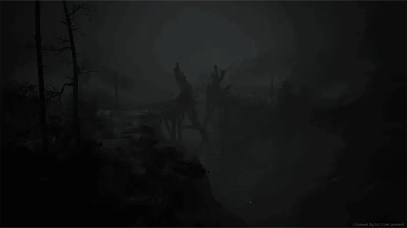 战斗画面激烈展开，角色手持武器面对未知怪物，气氛高度紧绷