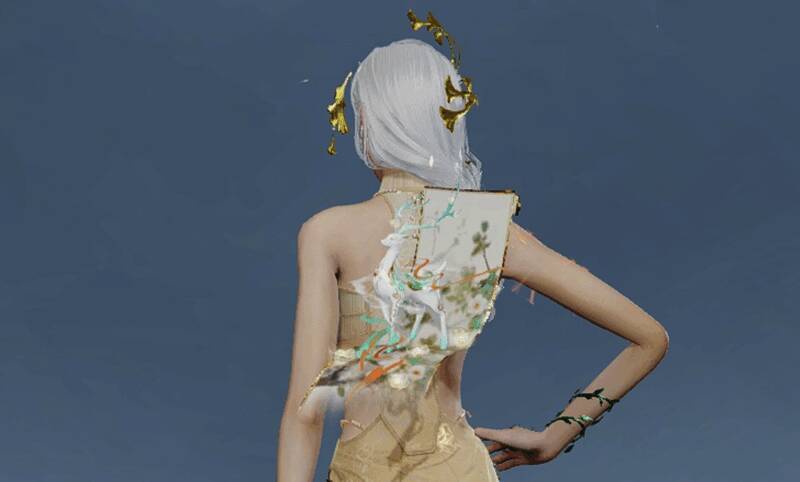 《星球：重启》灵·瑶鹿祈泽配套背包展示图，画面唯美如诗