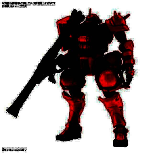 新版夏亚扎古全身多角度展示，线条更具科技感，配色更加鲜明