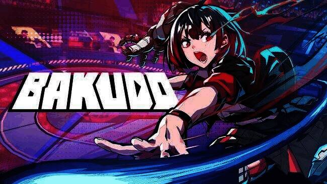 《BAKUDO》战斗场景概念图，展示角色高速对抗画面