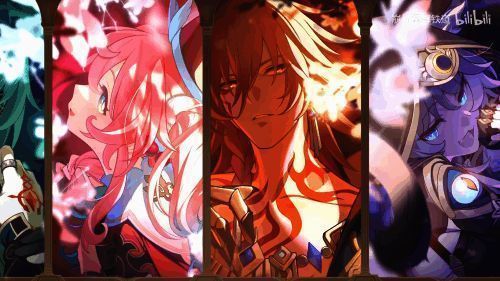 翁法罗斯场景展示出宏伟神殿与悲壮氛围，仿佛古希腊戏剧舞台