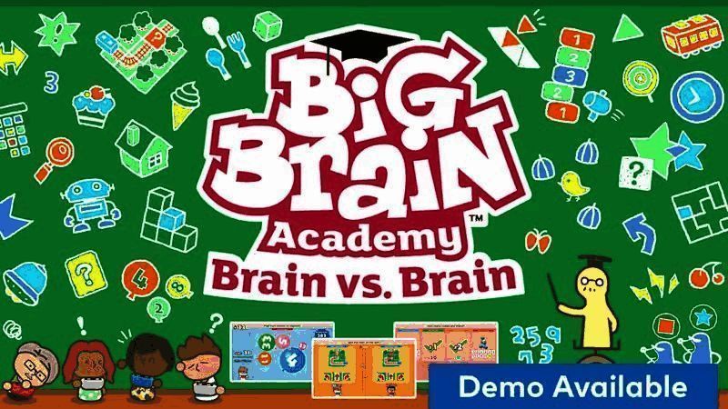 灵活脑学校卡通风格游戏界面，玩家正在进行脑力训练