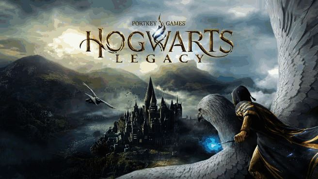 霍格沃茨之遗魔法施法特写，绚丽咒语照亮古堡大厅