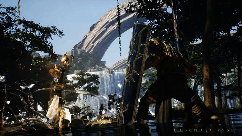 角色手持不同武器切换战斗形态，展现多样战斗风格