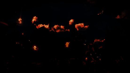 玩家在聚落中与居民互动的场景