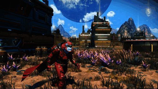 玩家在聚落中参与钓鱼、烟花庆典等休闲活动