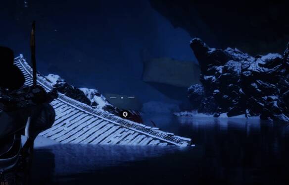 角色在大散关西边方向行进中的视角画面