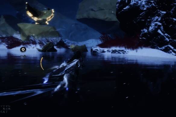 水面倒映着月影错叠的光影效果截图