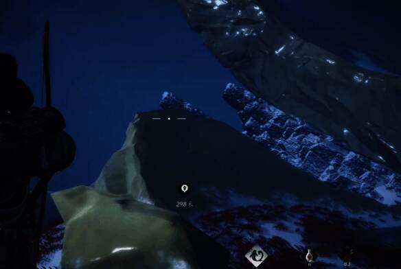 角色在西部区域继续前行的游戏画面