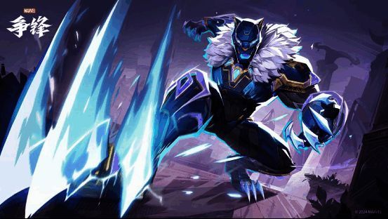 黑豹身着银河规仪制服，背景融合传统图腾与未来科技设计