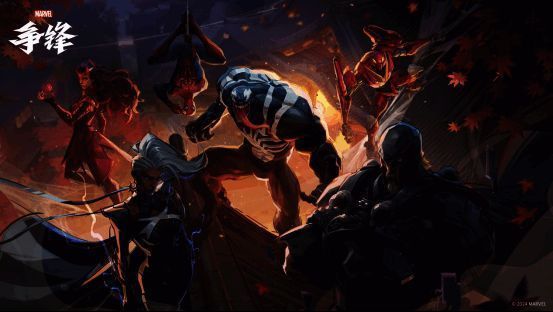 战斗画面展示多人团战激烈对决，技能联动效果华丽