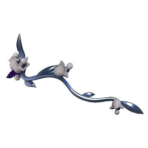 铃兰花枝配饰随风摇曳，展现优雅姿态