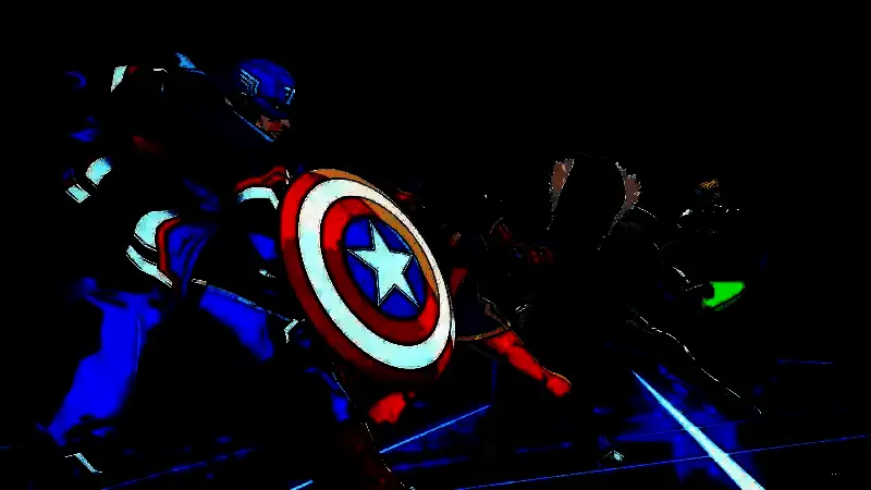 角色技能释放瞬间，光影效果极具冲击力