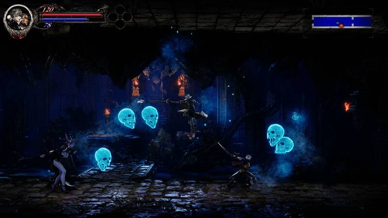 游戏主菜单界面，背景为幻影城堡，氛围压抑而神秘