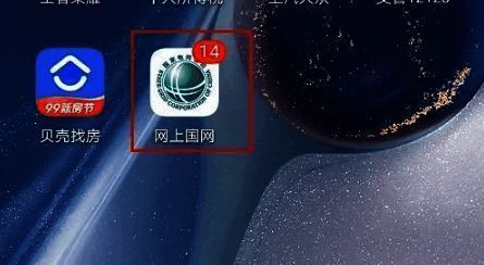 手机屏幕截图显示网上国网首页界面，更多按钮位于底部导航栏右侧