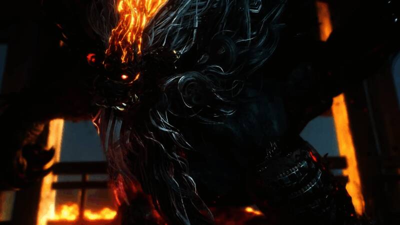 角色技能释放瞬间，画面特效炫目，动作流畅自然