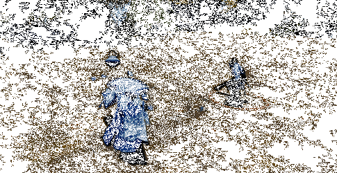 拾得挥动双掌，茶水化作火海席卷战场